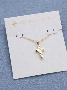 Kendra Scott Cross Pendant Necklace - Gold